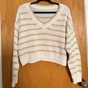 american eagle cropped striped sweater ⭐️